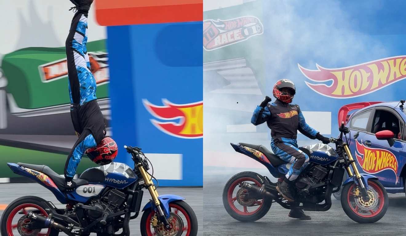 Lurrique Ferrari durante show no Beto Carrero World