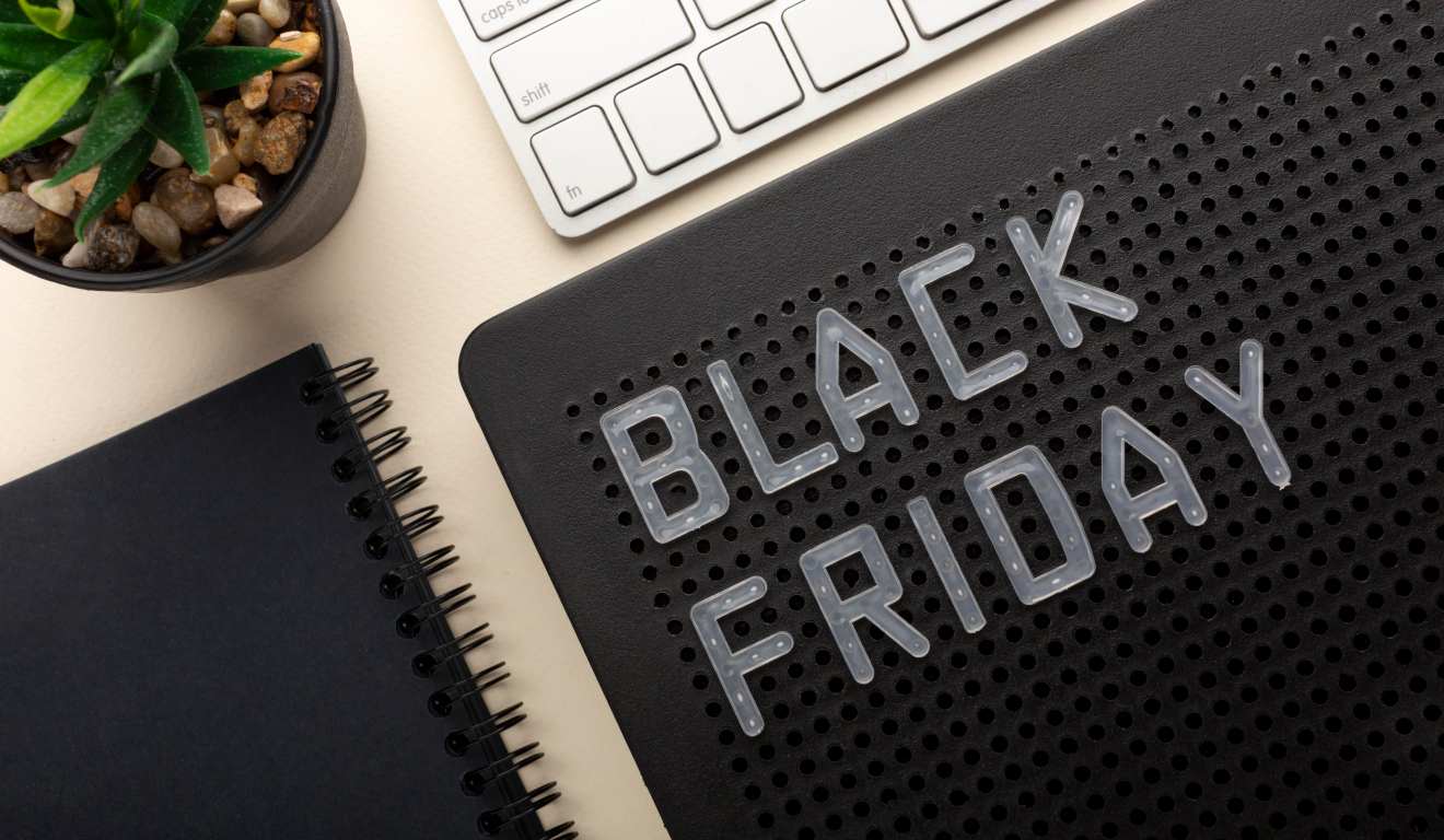 Escrita Black Friday.