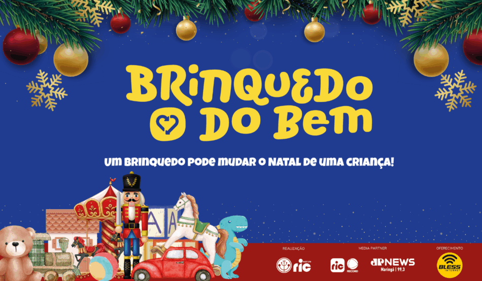 flyer de divulgação do brinquedo do bem maringá, edição natal