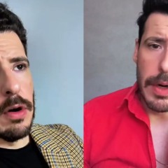 colagem com fotos do influenciador Thiago Schutz, conhecido como calvo do campari