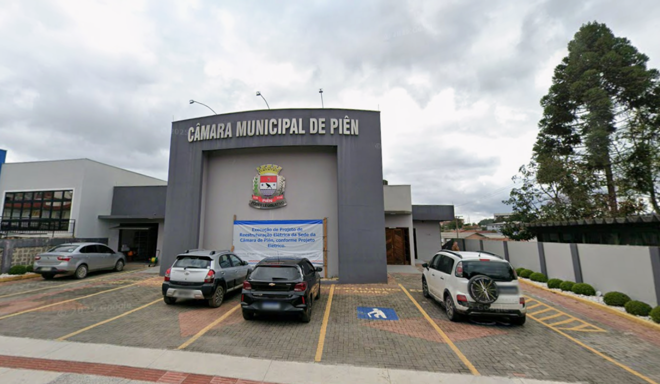 fachada da Câmara Municipal de Piên