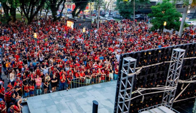 Athletico montará um telão na frente da Arena da Baixada.