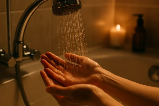 como um banho morno antes de dormir reduz a ansiedade e facilita o início do sono profundo