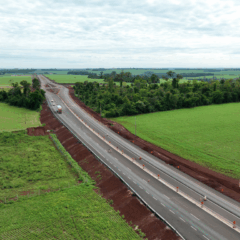 contorno de Palotina visto de cima, no km 81