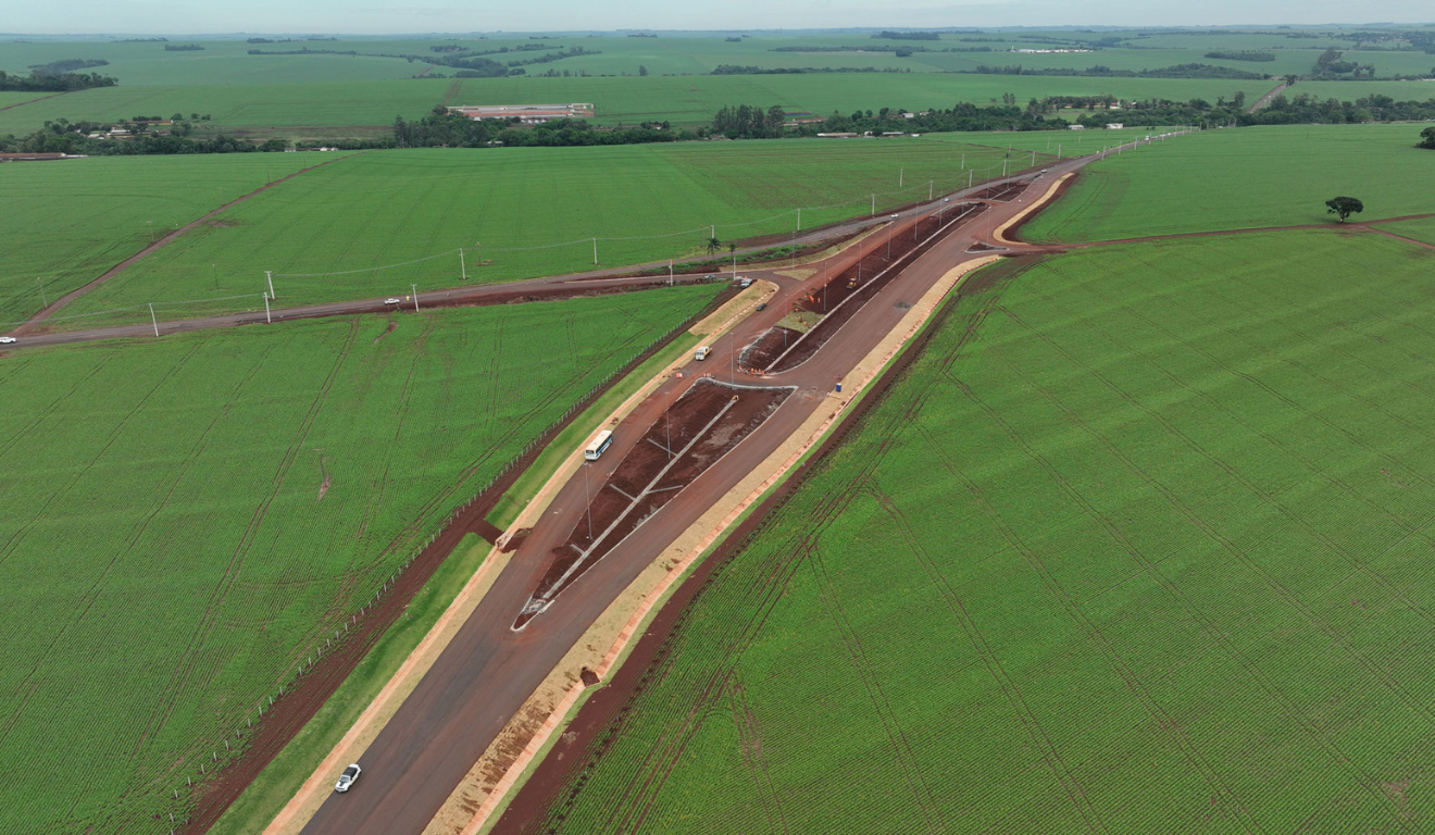 contorno de Palotina visto de cima, no km 81 contorno de Palotina visto de cima, no km 81