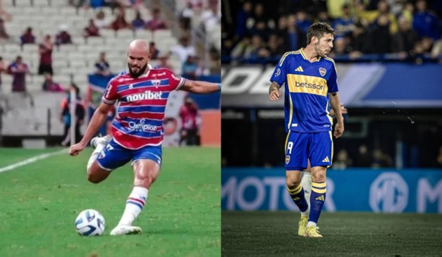 Zé Welison e Martegani. (Fotos: Mateus Lotif/Fortaleza e Reprodução/Instagram)
