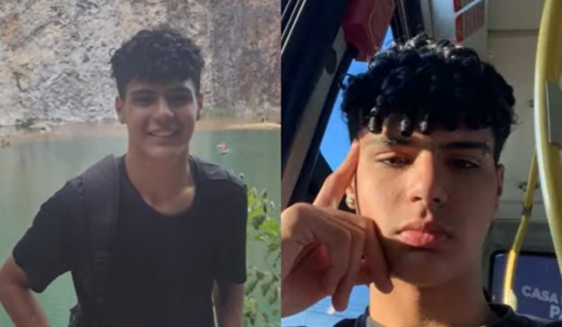 cologem com fotos de davi emanuel que morreu após ser atropelado por gm de quatro barras