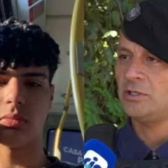 Colagem com foto de Davi Emanuel e o guarda municipal Cassiano Voudan