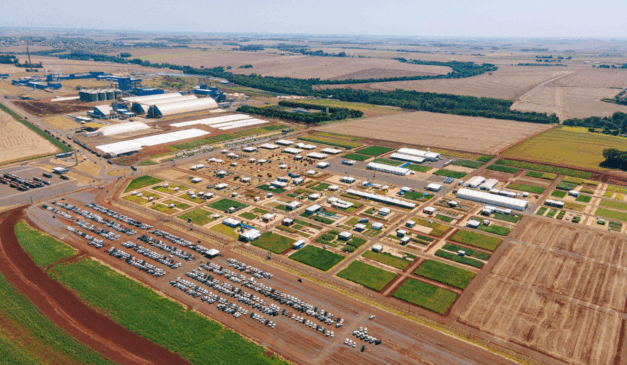 imagem aerea da cooperativa da C.Vale em Palotina