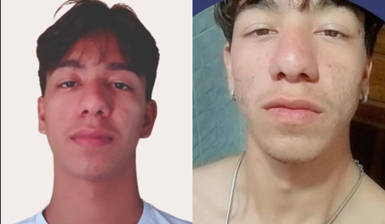 colagem com fotos de Everton Eduardy Rocha da Silva, de 20 anos