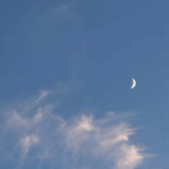 Imagem ilustrativa da lua crescente.