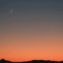 Imagem ilustrativa da lua nova.