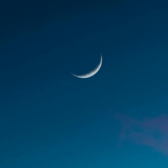 Imagem ilustrativa da lua nova.