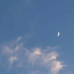 Imagem ilustrativa da lua crescente.