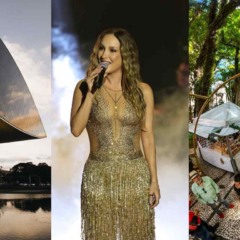 Colagem com as atrações do fim de semana.