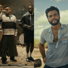 Imagem de Os Garotin e Wagner Moura.