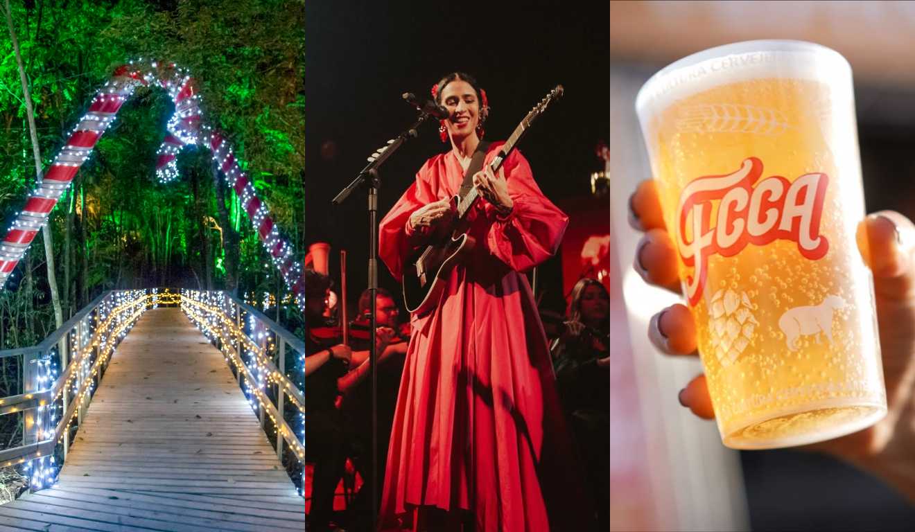 Colagem opções para o fim de semana. 