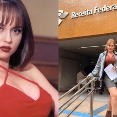 colagem com fotos da atriz gabi spanic