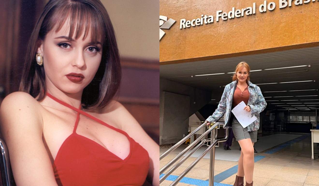 colagem com fotos da atriz gabi spanic