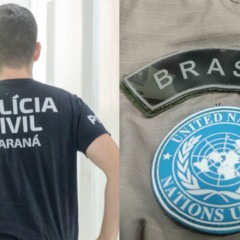Polícia Civil prendeu homem que usava uniforme da ONU para aplicar golpes em Rio Bonito do Iguaçu.