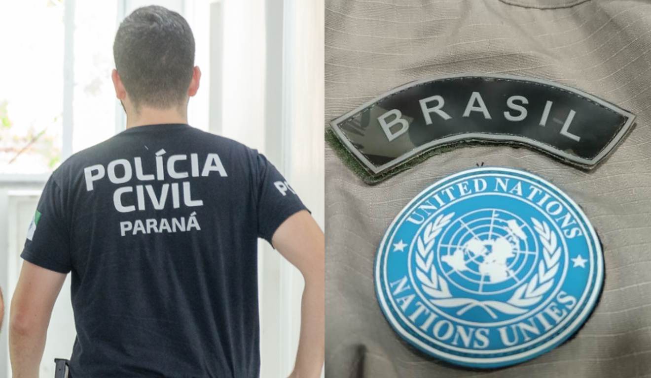 Polícia Civil prendeu homem que usava uniforme da ONU para aplicar golpes em Rio Bonito do Iguaçu.