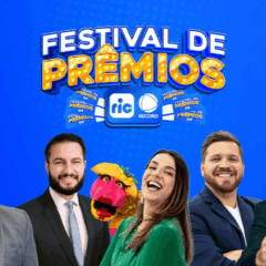 banner do festival de prêmios com imagens dos principais apresentadores do Ric RECORD