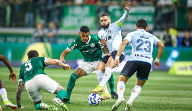 Palmeiras venceu no primeiro turno. (Foto: Lucas Uebel/ Grêmio)