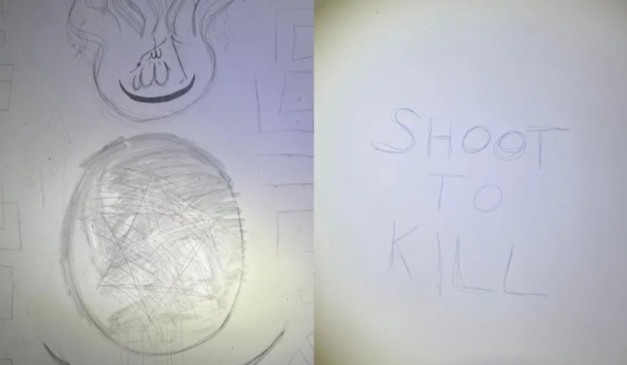 colagens com fotos com símbolos de ódio