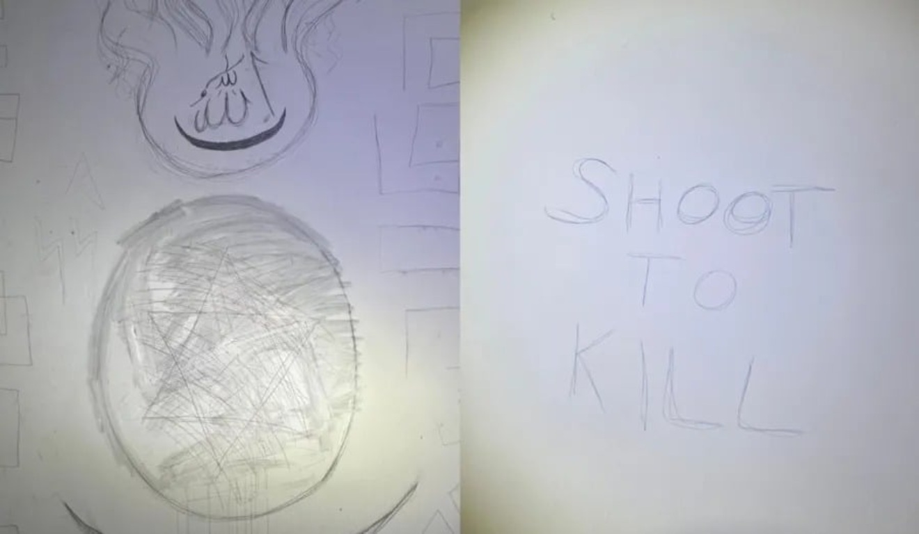 colagens com fotos com símbolos de ódio