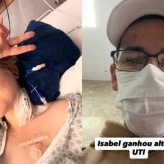 Isabel Veloso e o marido