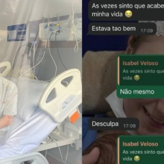 Isabel Veloso internada e conversa com o pai