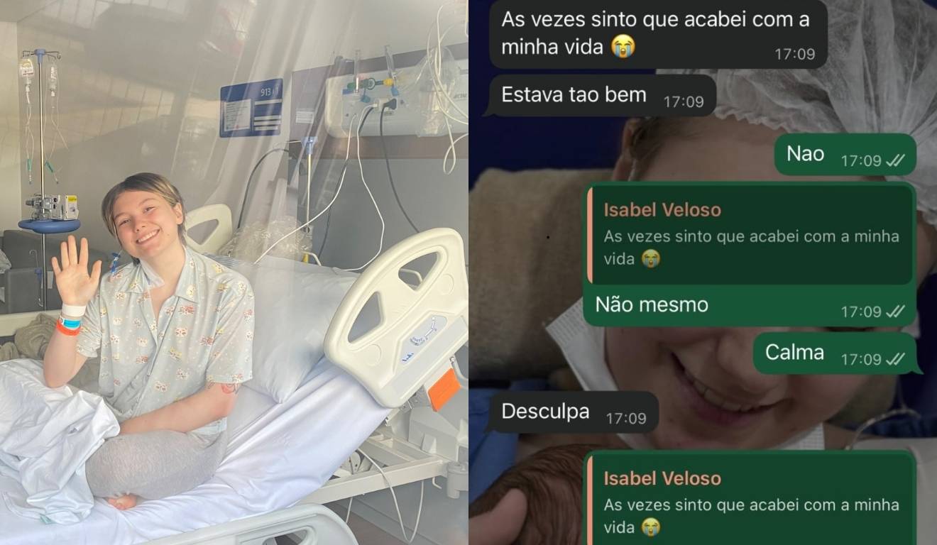 Isabel Veloso internada e conversa com o pai