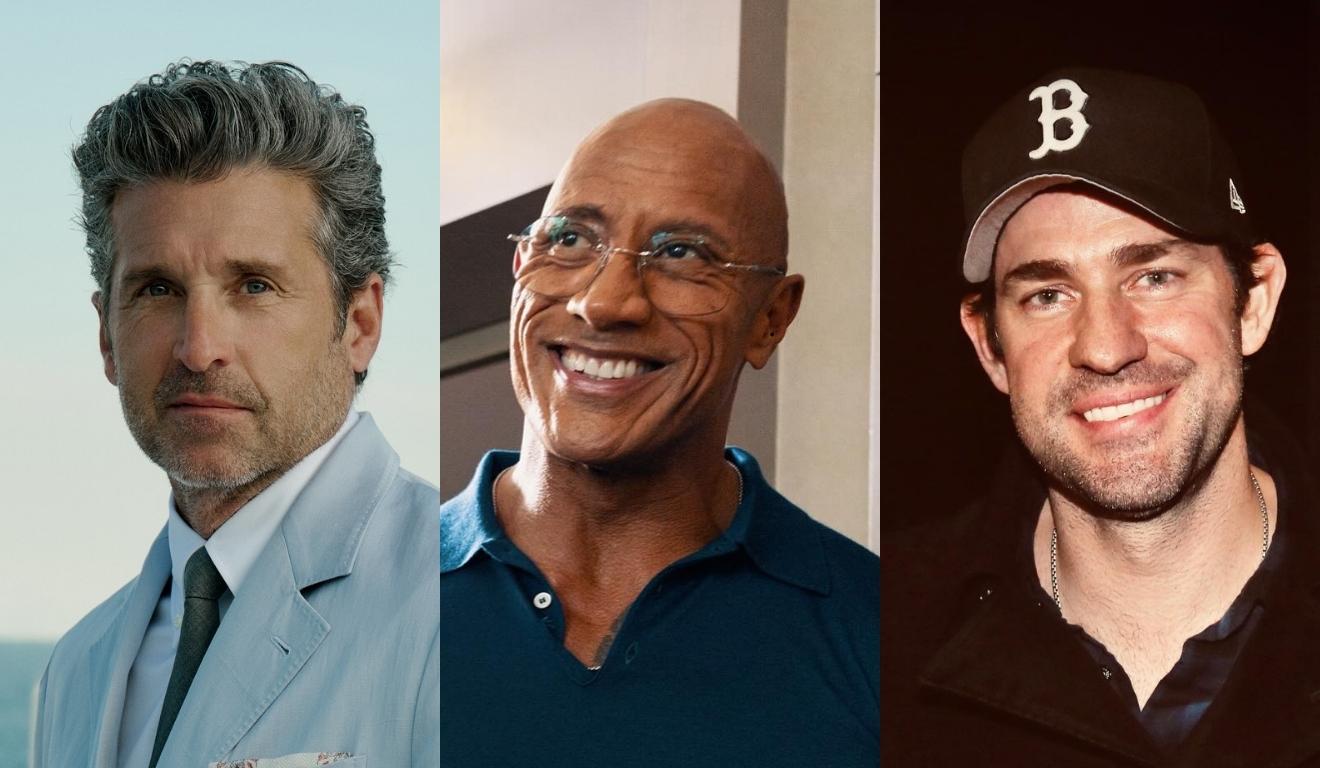 Patrick Dempsey, The Rock e John Krasinski