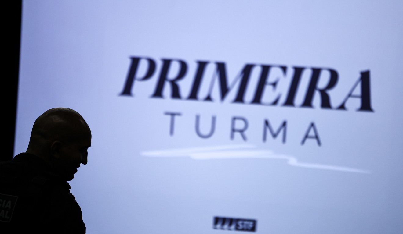 Ministero Alexandre de Moraes durante julgamento de Bolsonaro na 1º turma do STF