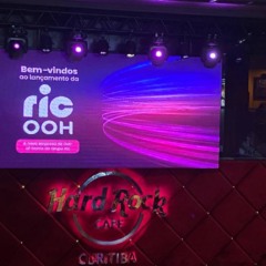 vento de lançamento da Ric OOH no Hard Rock Café, em Curitiba