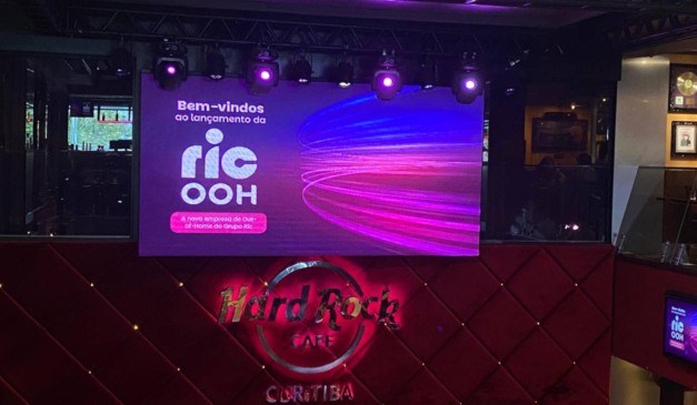 vento de lançamento da Ric OOH no Hard Rock Café, em Curitiba