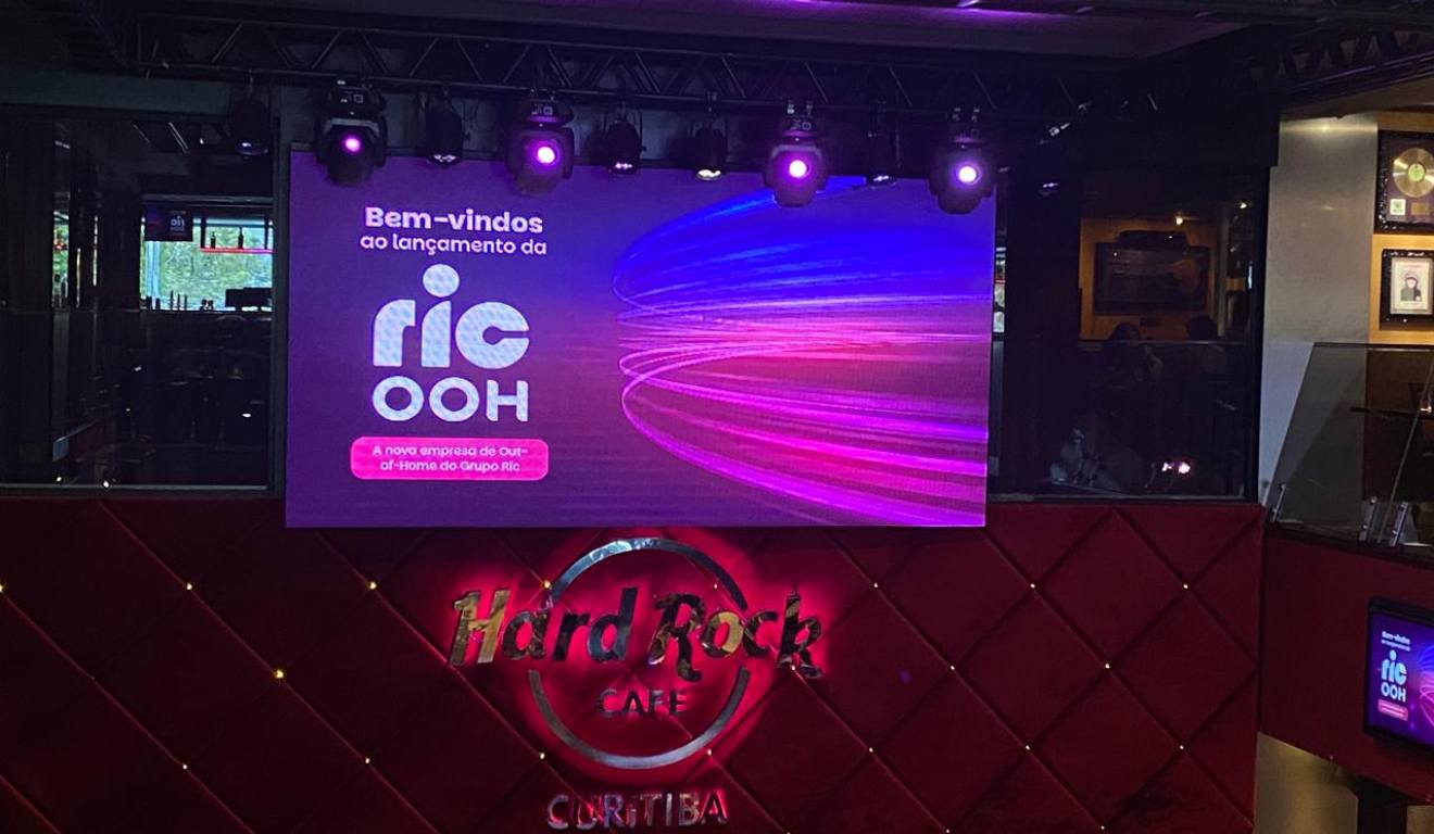 vento de lançamento da Ric OOH no Hard Rock Café, em Curitiba
