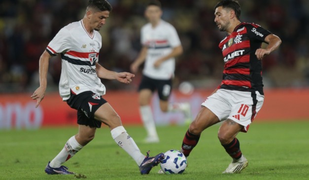 Lance de Flamengo x São Paulo, pelo Brasileirão 2025