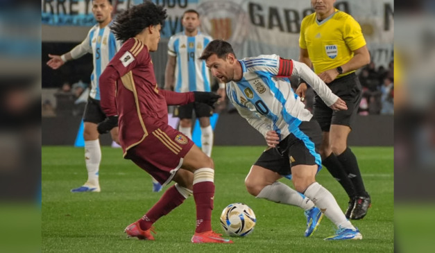Messi em partida pela Argentina. (Foto: Reprodução/ Instagram)