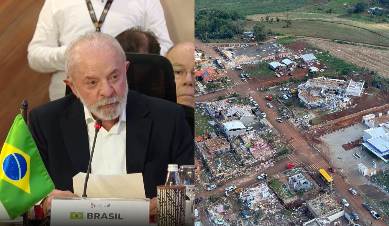 lula durante discurso sobre Rio Bonito do Iguaçu na cúpula