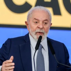 Lula durante discurso sobre tarifaço