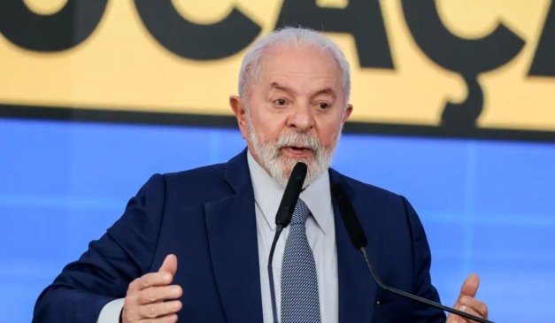 Lula durante discurso sobre tarifaço