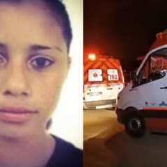 colagem com foto de Elisangela Gonçalves de Oliveira morta com a filha de 13 anos em ponta grossa