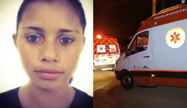 colagem com foto de Elisangela Gonçalves de Oliveira morta com a filha de 13 anos em ponta grossa