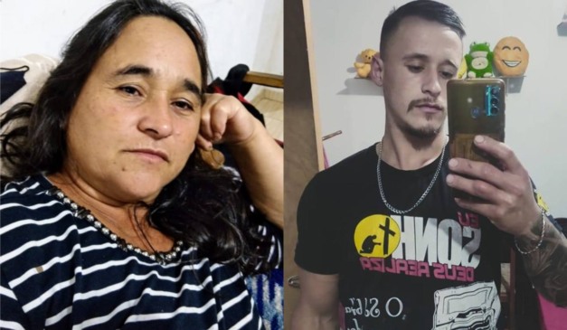 Montagem com fotos de Nerci de Andrade e Arilson Guembarski, vítimas de acidente na BR-373