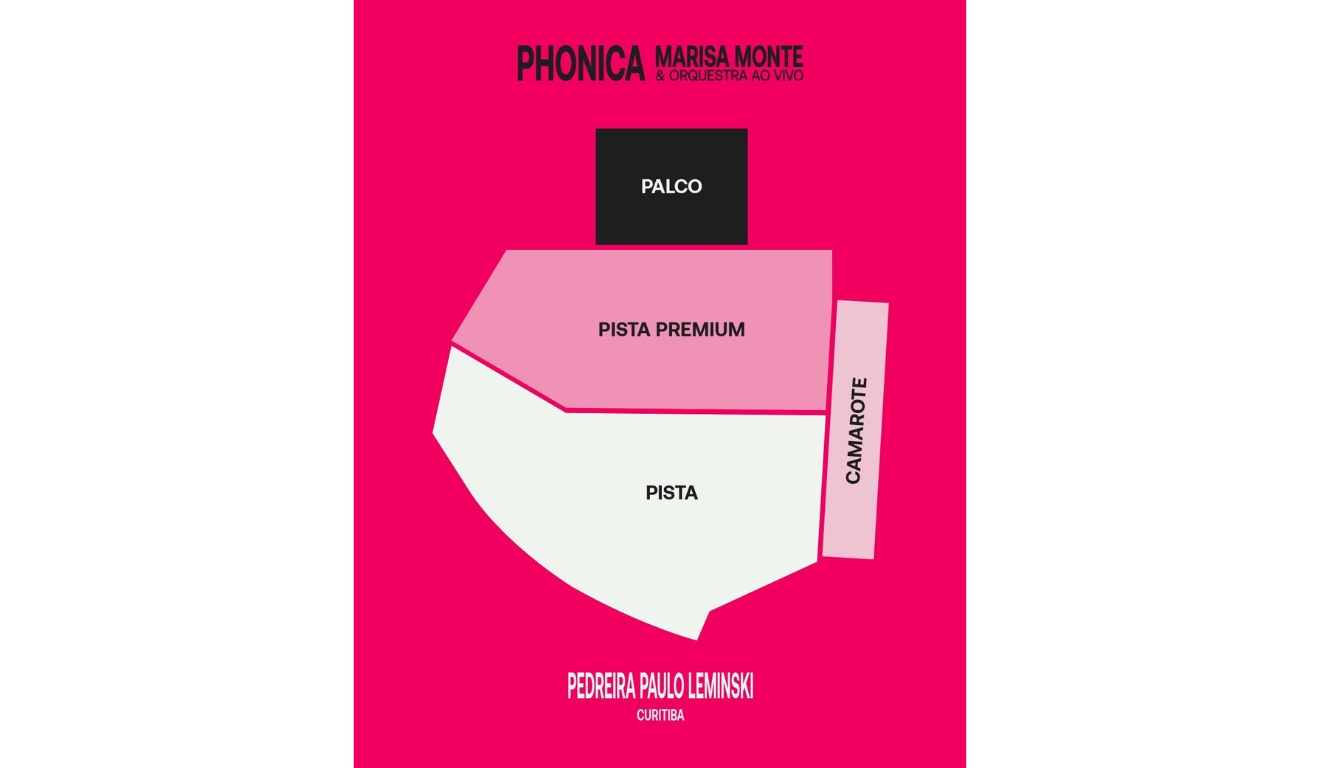 Mapa show Marisa Monte.