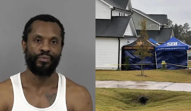 Colagem de homem e casa.