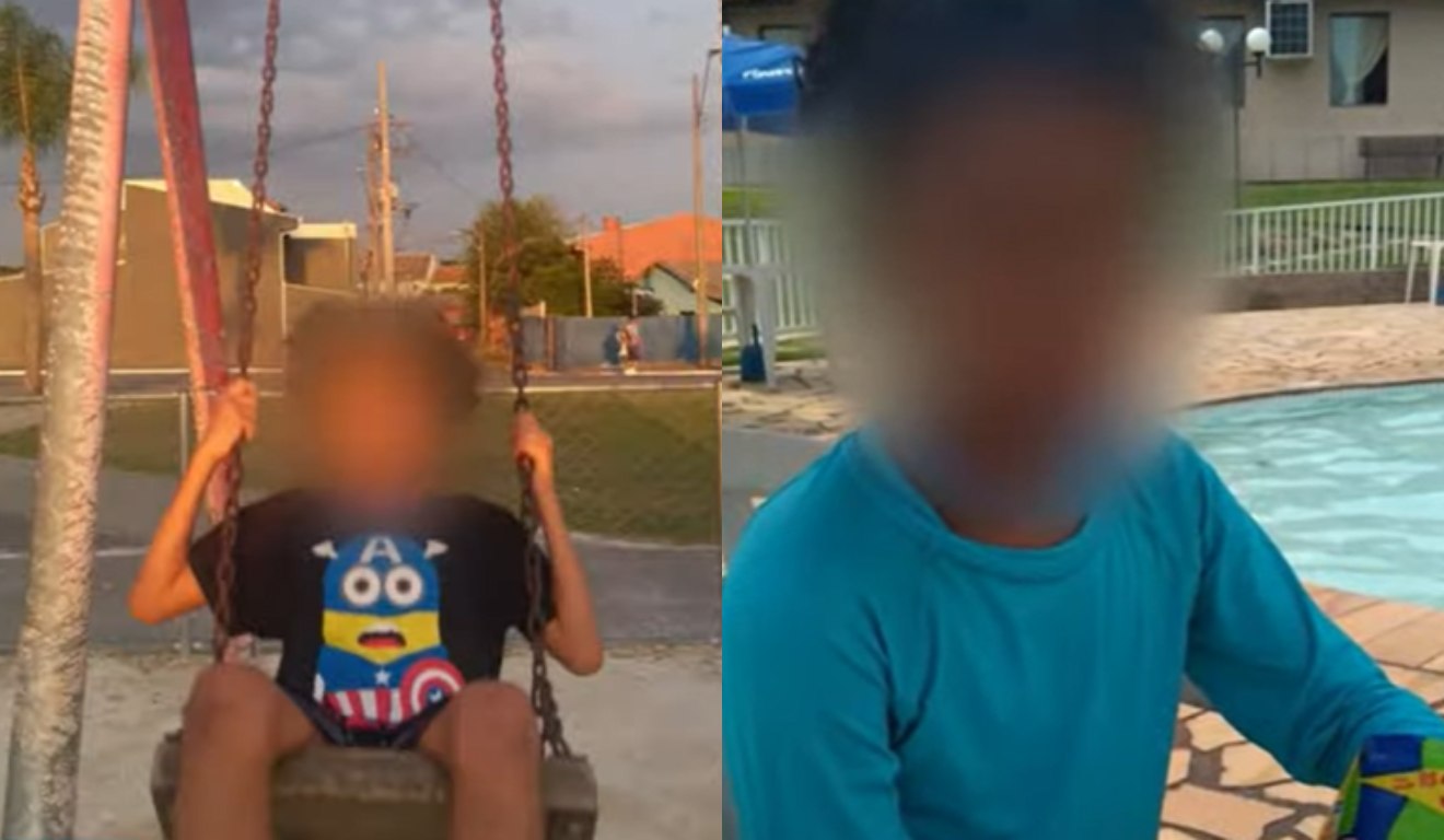 colagem com imagens de criança autista que pode estar sofrendo maus-tratos em escola da rede municipal de curitiba