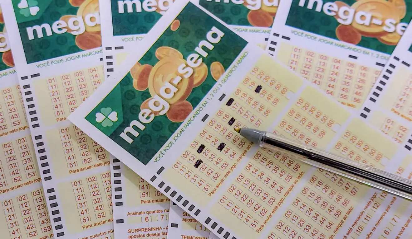Bilhetes de loterias da Mega-Sena