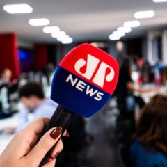 Microfone da rádio Jovem Pan News